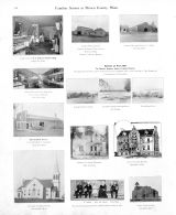 Pellant's Barber Shop, Lumber Yard, City Drug Store, Scenes at Fort Hill, Eickholt Livery, Hillesheim, Palmer, Henle, Brown County 1905